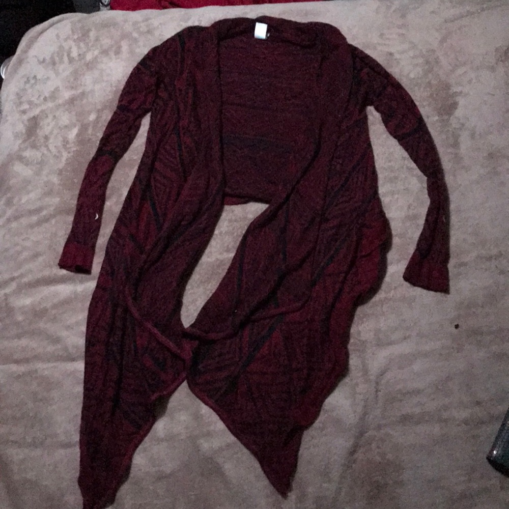 Red/Black hi/lo sweater